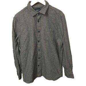 Grayers Heritage Flannels Shirt Men's Large Heather Gray Heavy 100% Cotton 0035